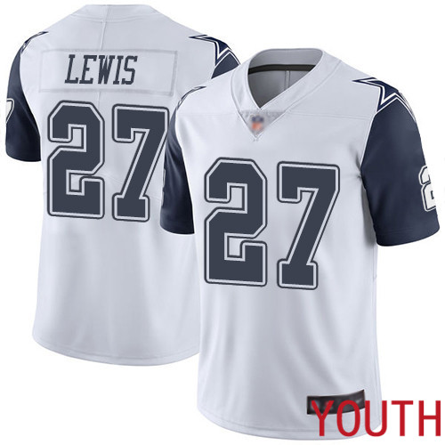 Youth Dallas Cowboys Limited White Jourdan Lewis #27 Rush Vapor Untouchable NFL Jersey->dallas cowboys->NFL Jersey